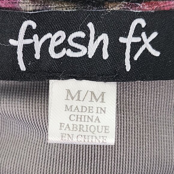 Fresh Fx Floral Print Velvet V-Neck Asymmetrical Tunic - Picture 5 of 6